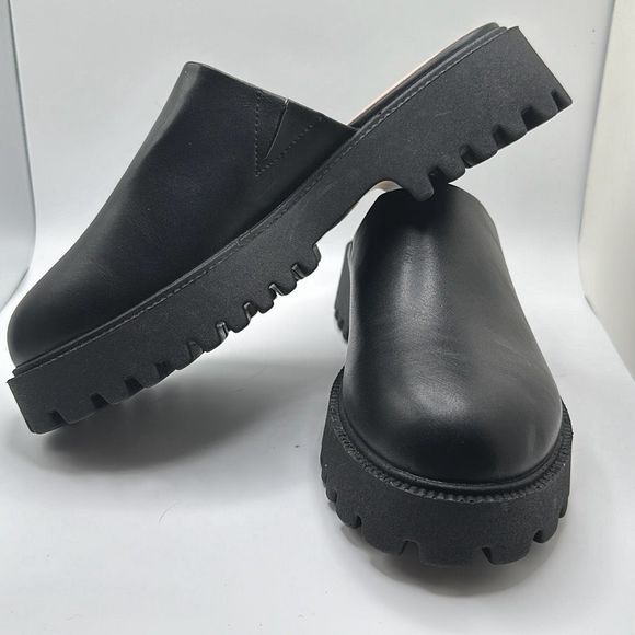 SINCERLY JULES Lugged Platform Clog 9 BLACK - Picture 7 of 7